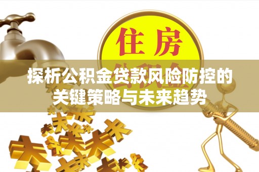 长汀探析公积金贷款风险防控的关键策略与未来趋势